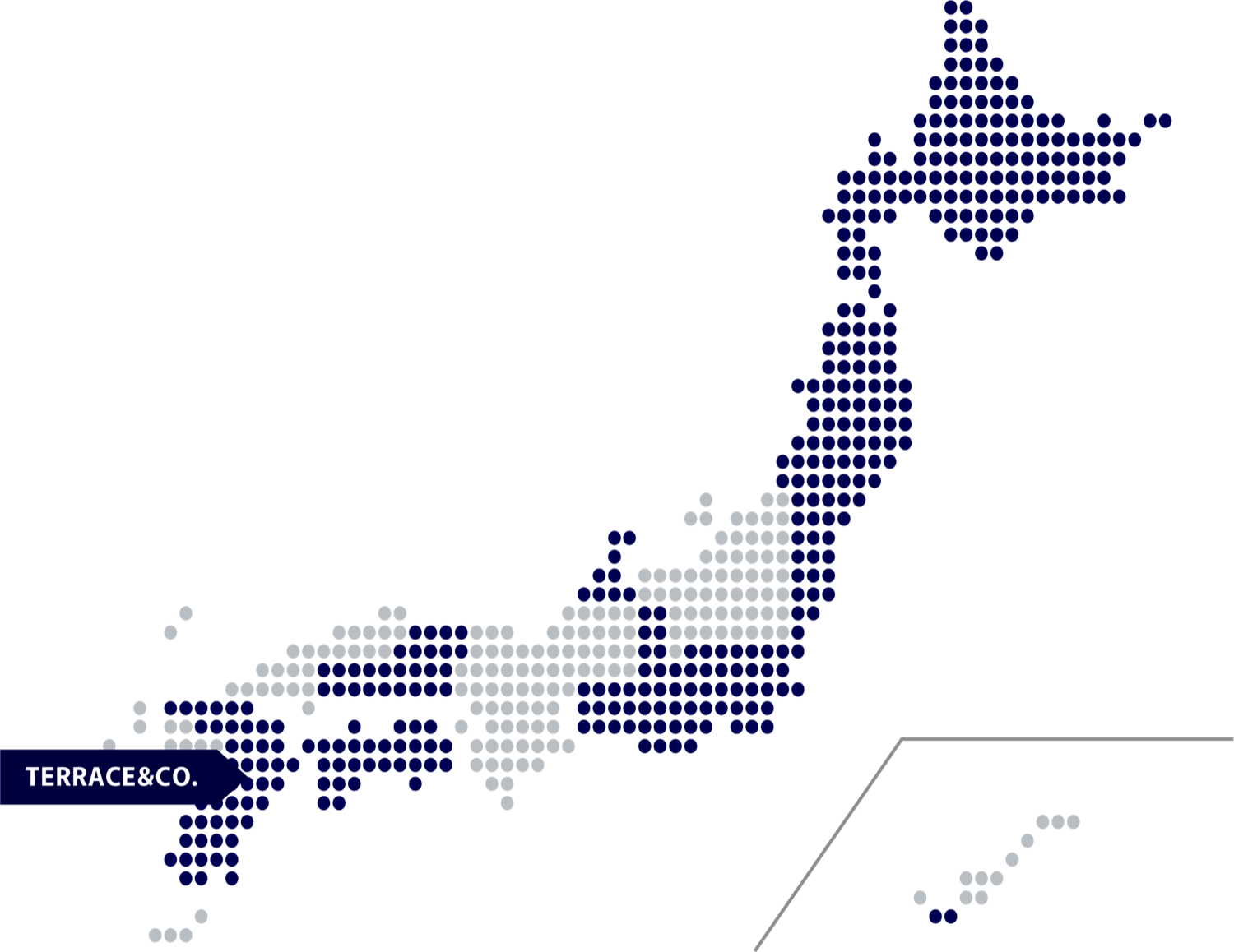 メンバー取引実績の全国分布マップ